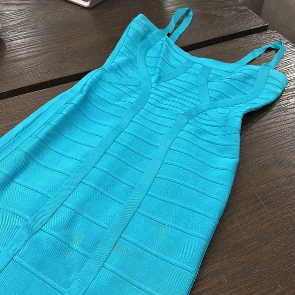 Authentic Herve Leger "KATARINA" S Metal Lace Back Bandage Dress - Picture 4 of 11